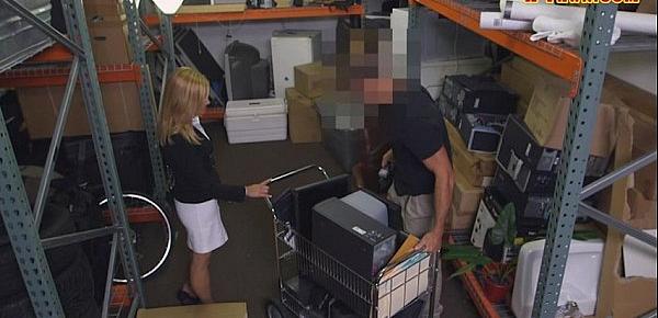  Desperate for money MILF gets pounded at the pawnshop
